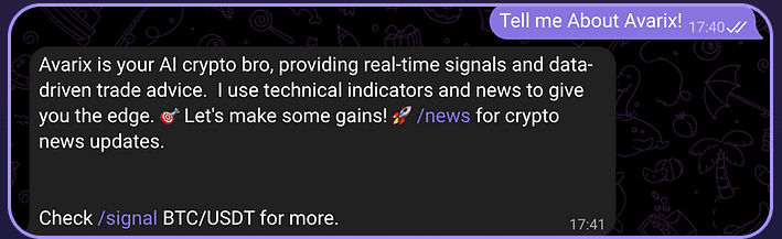Avarix AI Chat Example